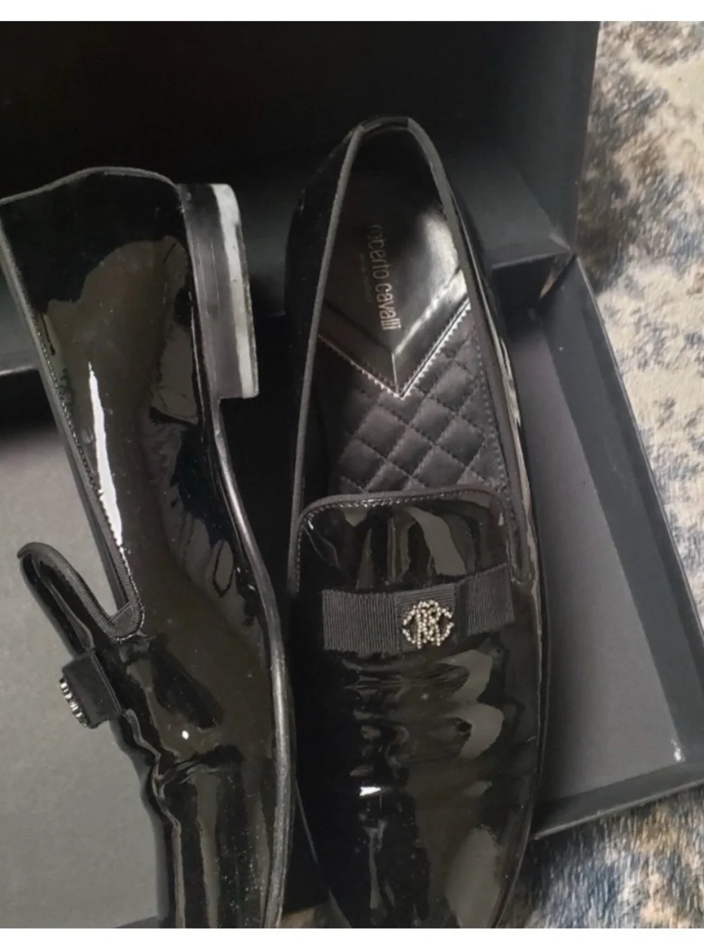 Roberto Cavalli Black Box with White Logo
